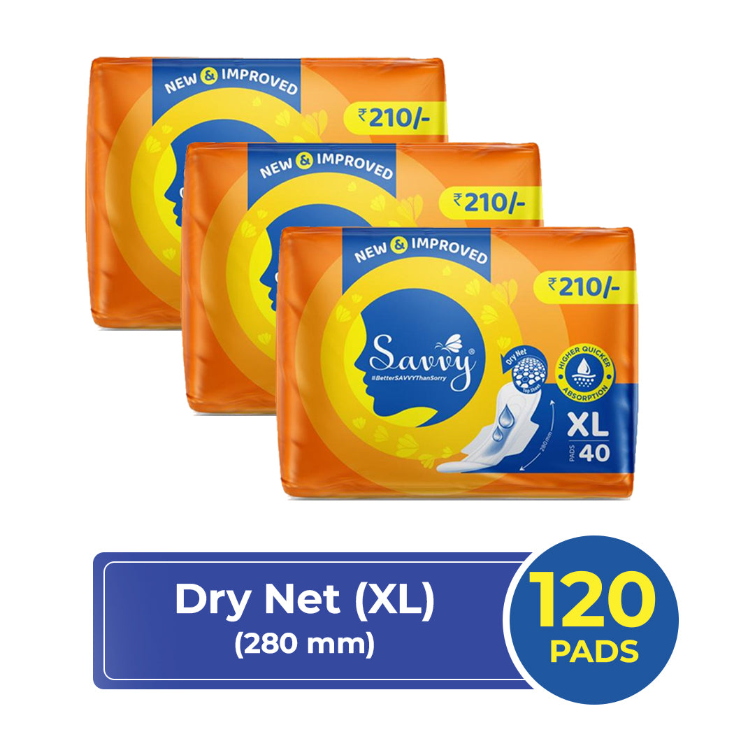 Savvy Maxi XL (40 Pads per packet)-3 Pkts