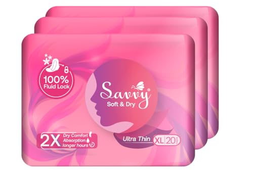 Savvy Ultrathin XL (20 Pads per packet)-3 Pkts