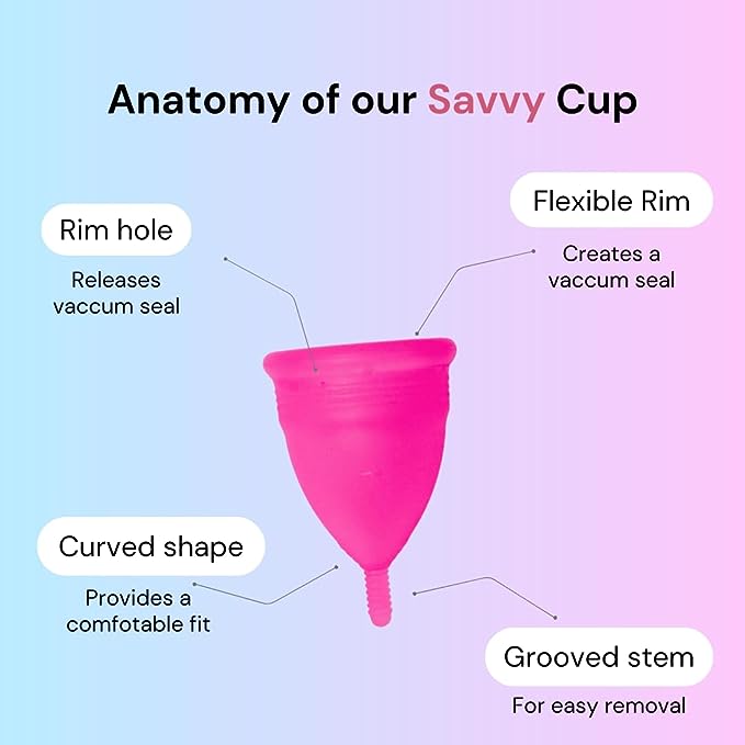 Savvy #YesQueen Medium Size Menstrual Cup