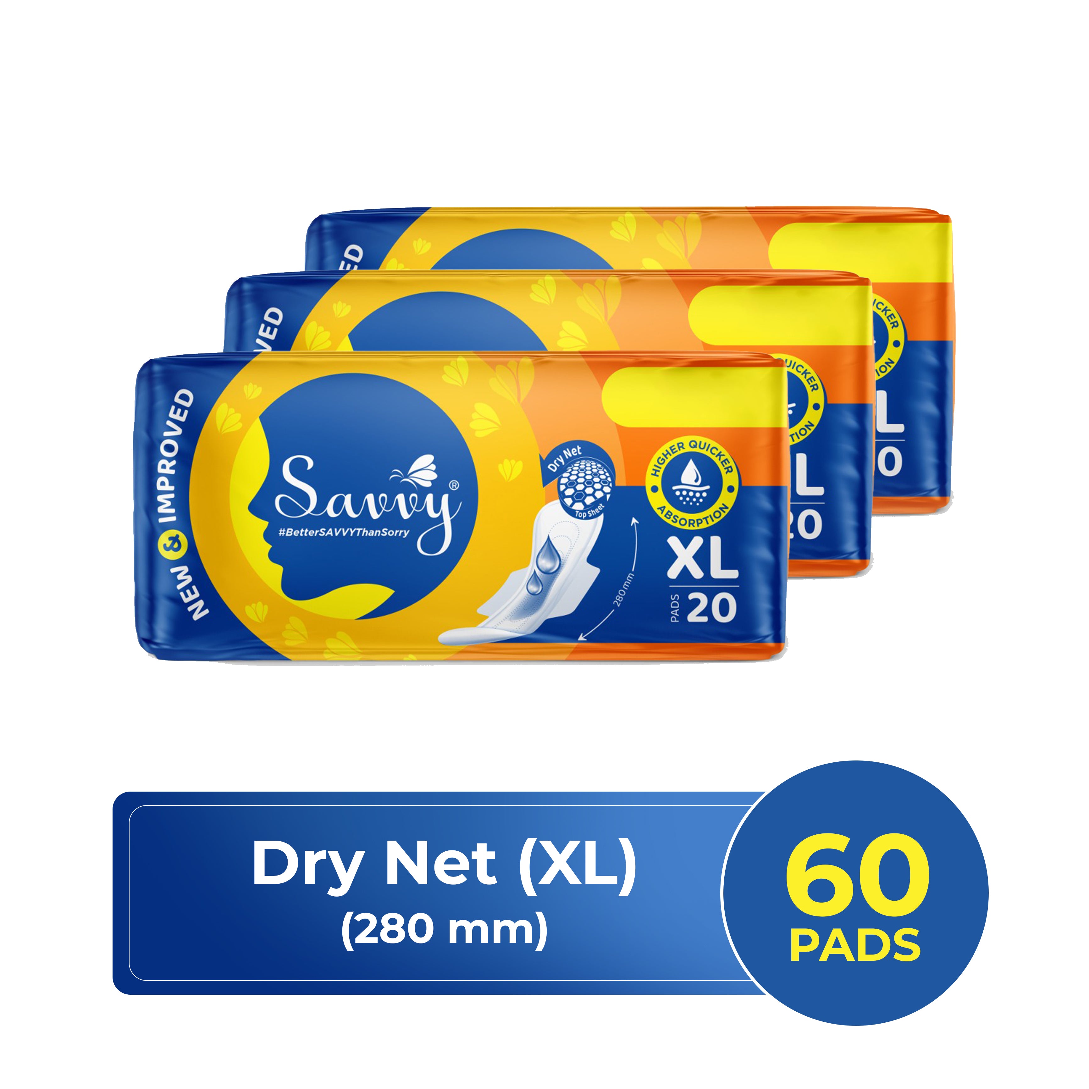 Savvy Maxi XL (20 Pads per packet)-3 Pkts